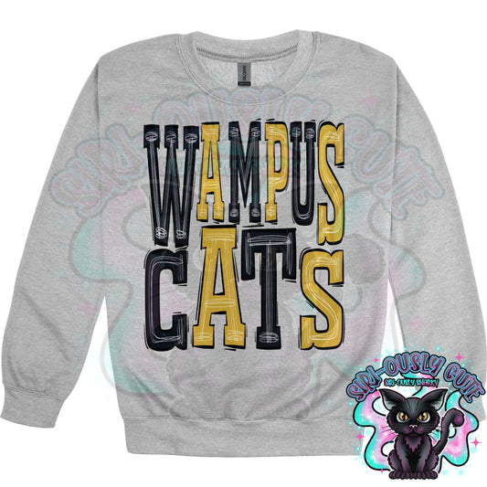 Sporty Wampus Cats - Black Gold Mascot