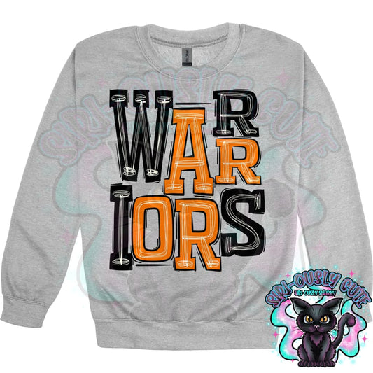 Sporty Warriors - Black Orange Mascot
