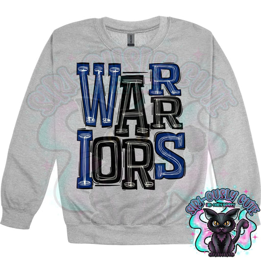 Sporty Warriors - Black Royal Blue Mascot