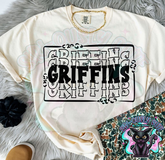 Stacked Mascot With Frame Griffins Mascot
