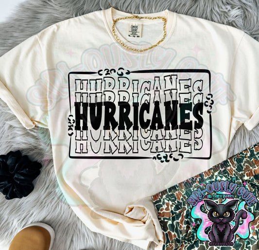 Stacked Mascot With Frame Hurricanes Mascot