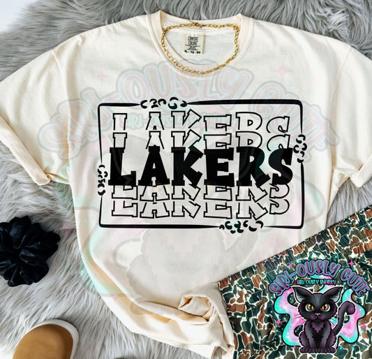 Stacked Mascot With Frame Lakers Mascot