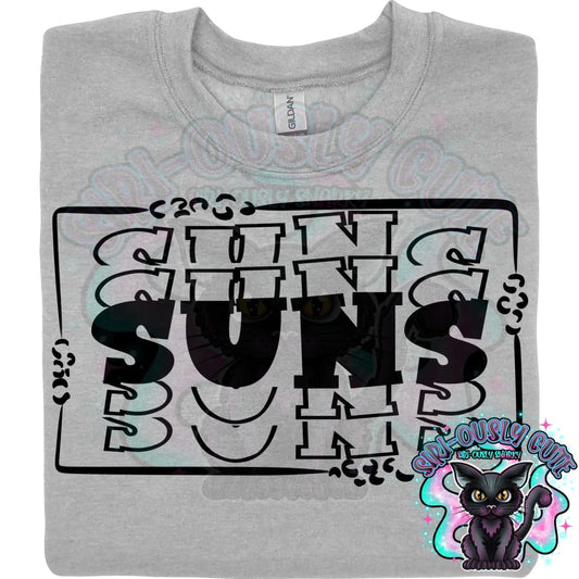 Stacked Mascot With Frame Suns Mascot