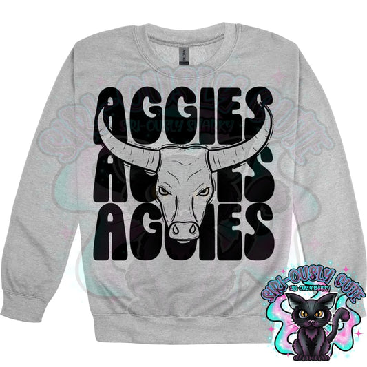 Stacked Mascots Aggies Mascot