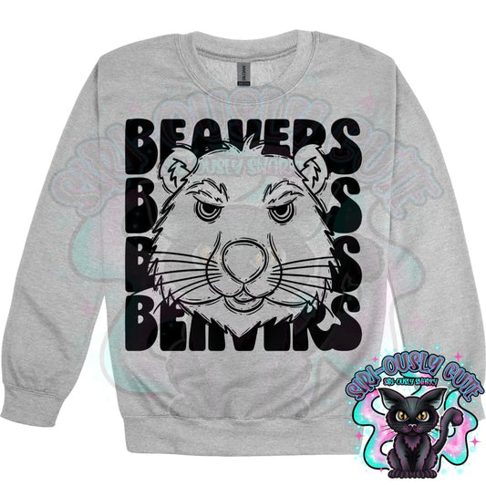 Stacked Mascots Beavers Mascot