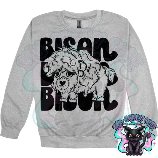 Stacked Mascots Bison Mascot