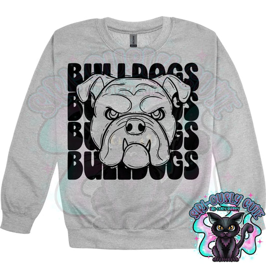 Stacked Mascots Bulldogs Mascot