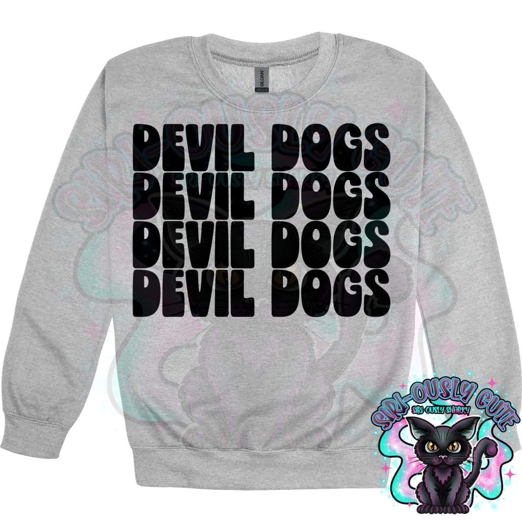 Stacked Mascots Devil Dogs Mascot