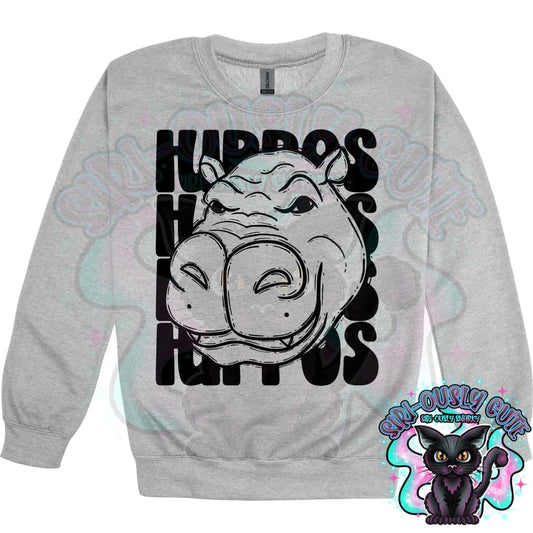 Stacked Mascots Hippos Mascot