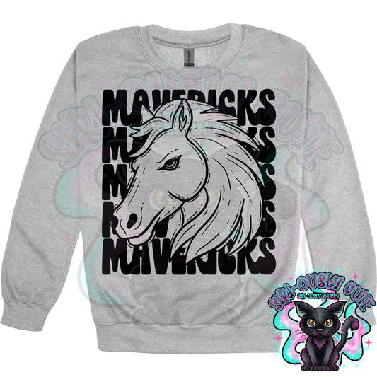 Stacked Mascots Mavericks Mascot