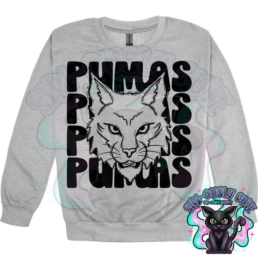 Stacked Mascots Pumas Mascot