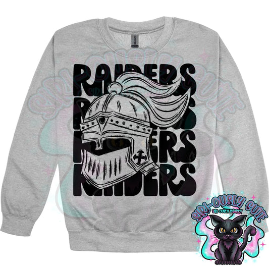 Stacked Mascots Raiders Mascot