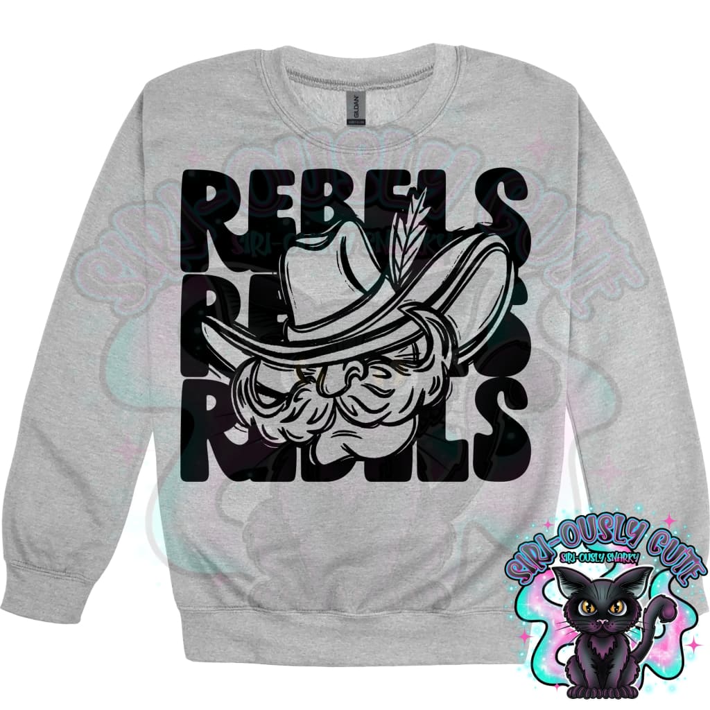 Stacked Mascots Rebels Mascot
