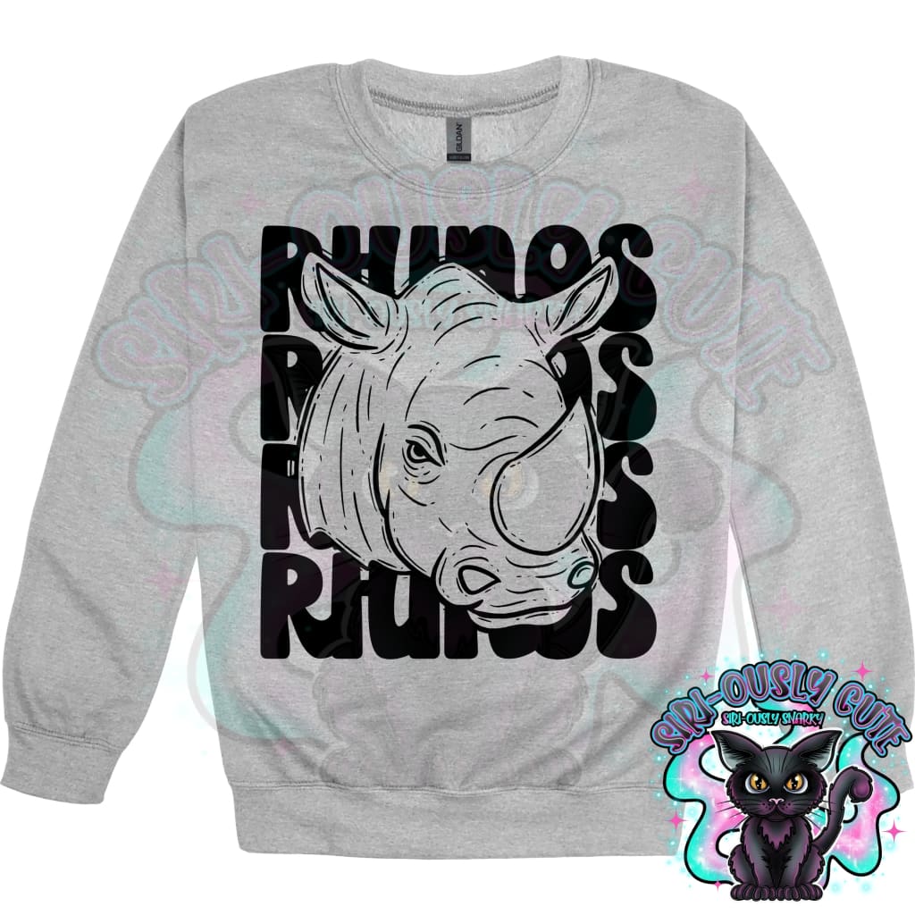 Stacked Mascots Rhinos Mascot