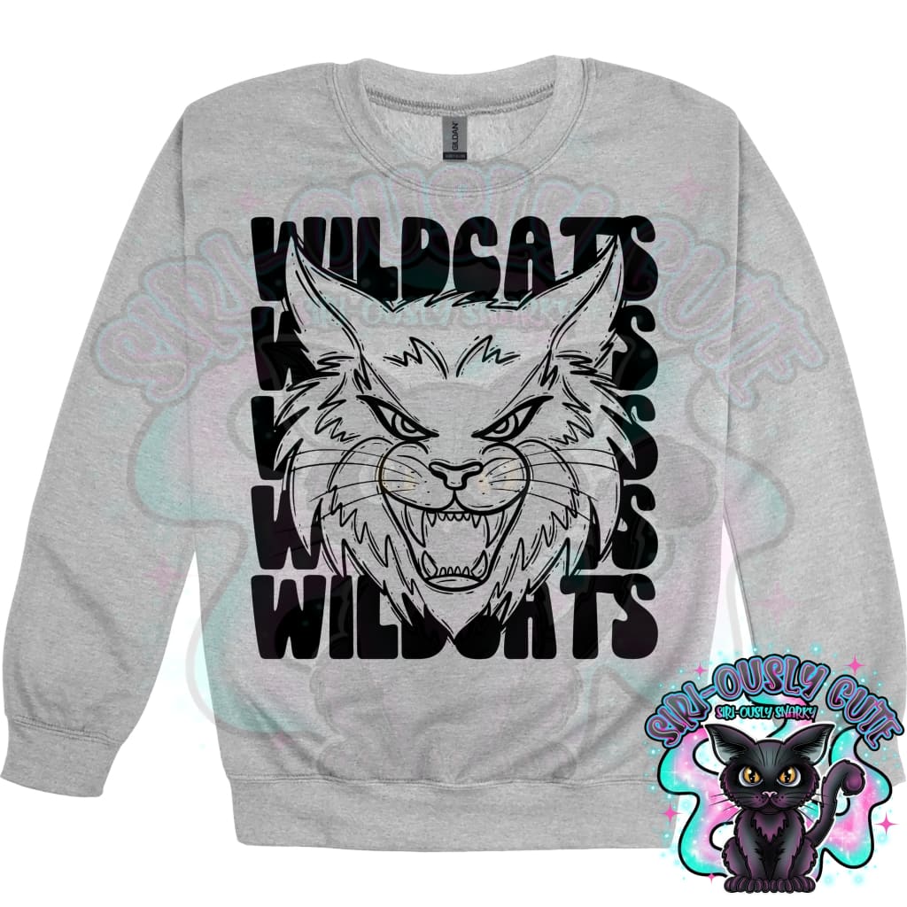 Stacked Mascots Wildcats Mascot