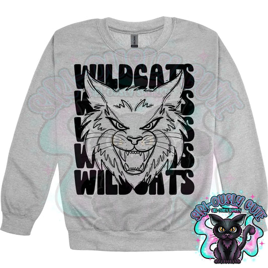 Stacked Mascots Wildcats Mascot
