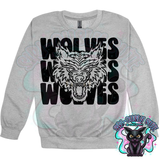 Stacked Mascots Wolves Mascot