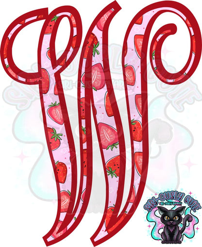 Strawberry Vine Monogram Monogram