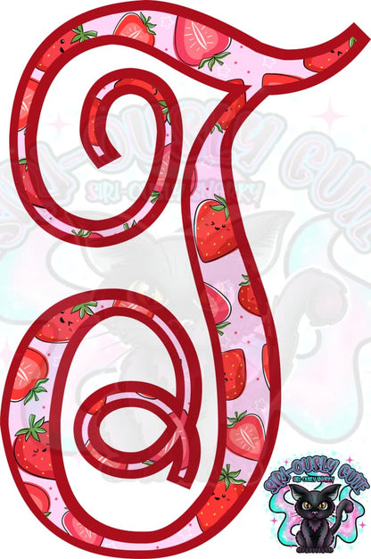 Strawberry Vine Monogram Monogram