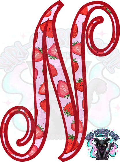 Strawberry Vine Monogram Monogram
