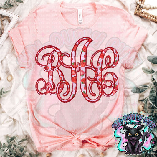 Strawberry Vine Monogram Monogram