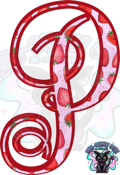 Strawberry Vine Monogram Monogram