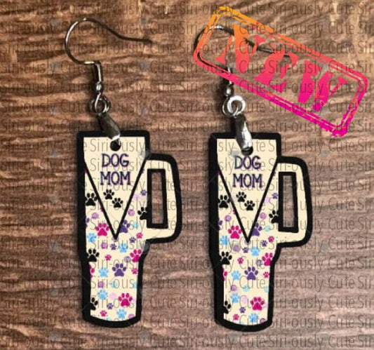 Tumbler Earrings - Dog Mom Sublimation Transfer