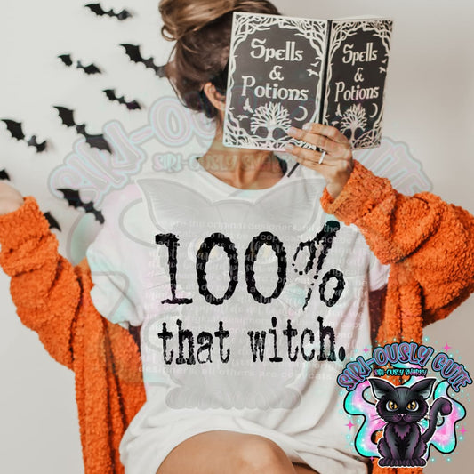 Typography 100% That Witch Clothing