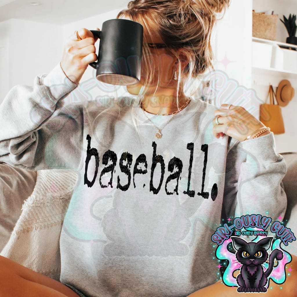 Typography Baseball Mascot