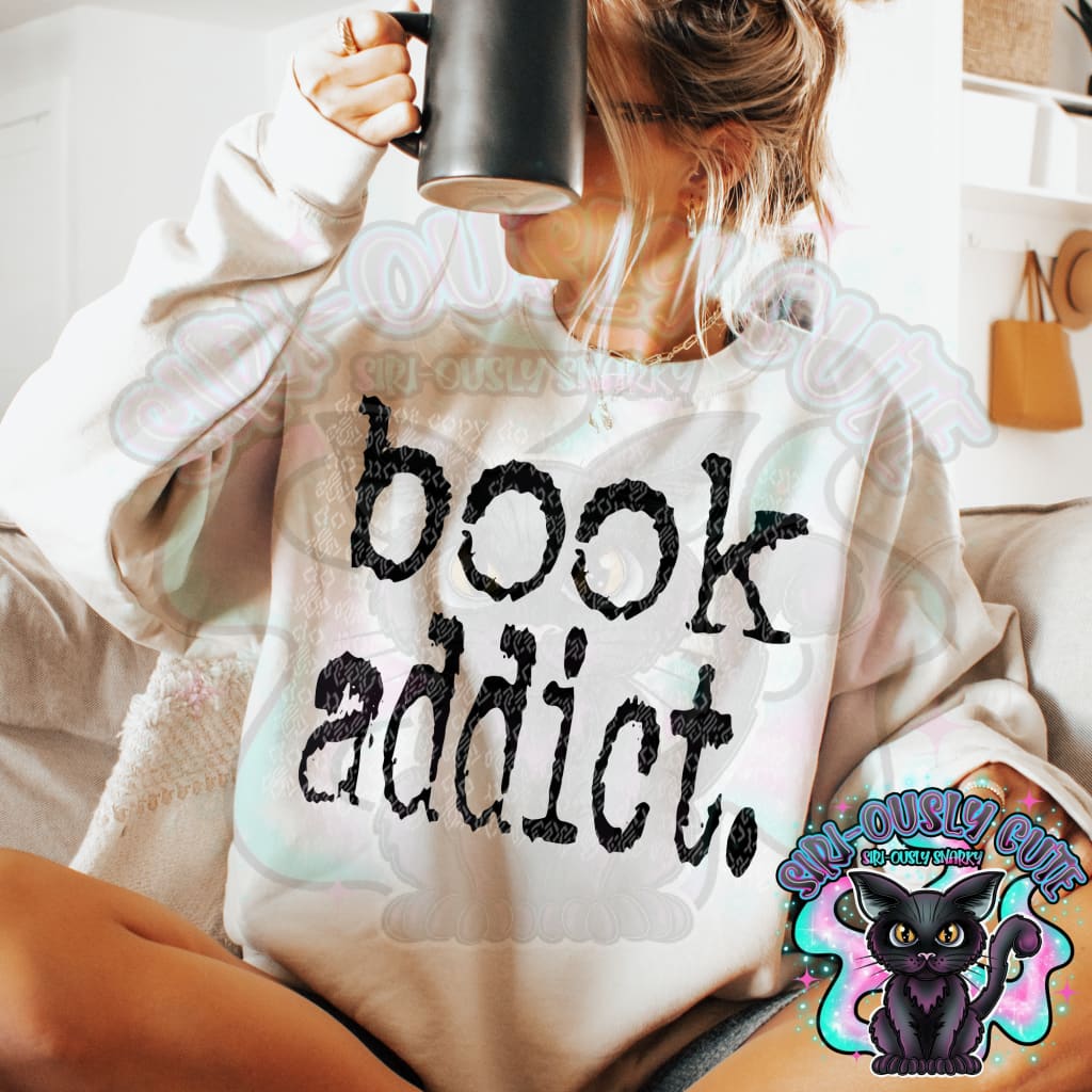 Typography Book Addict Clothing
