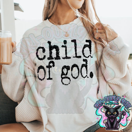 Typography Child of God Clothing