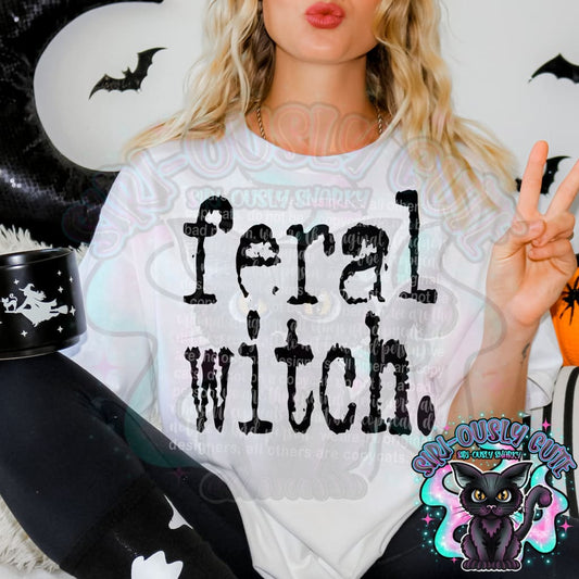 Typography Feral Witch Clothing