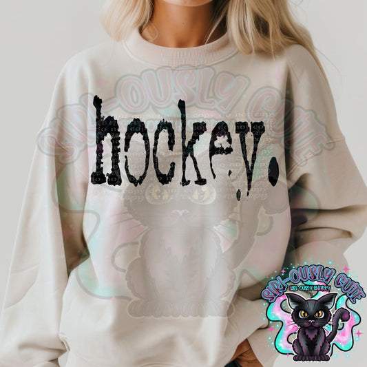 Typography Hockey Mascot