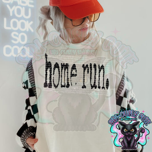 Typography Home Run Mascot