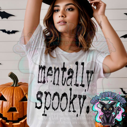 Typography Mentally Spooky Clothing