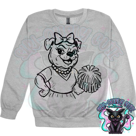 Vintage Cheer Mascots Bulldog Mascot