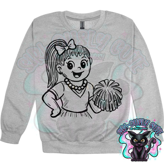 Vintage Cheer Mascots Cheerleader Mascot