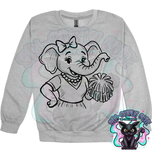 Vintage Cheer Mascots Elephant Mascot