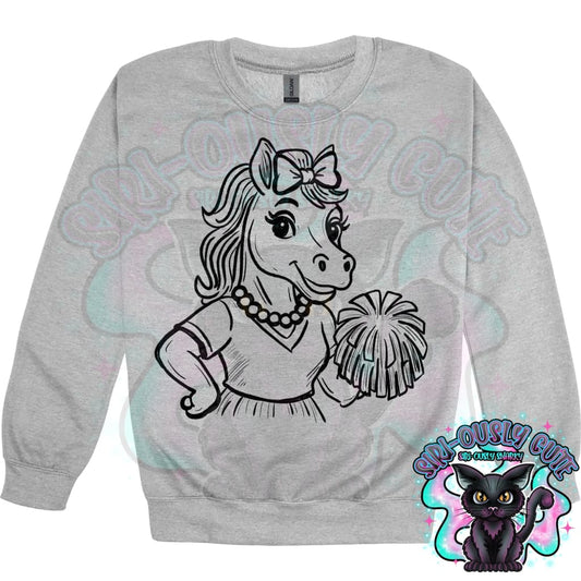 Vintage Cheer Mascots Horse Mascot