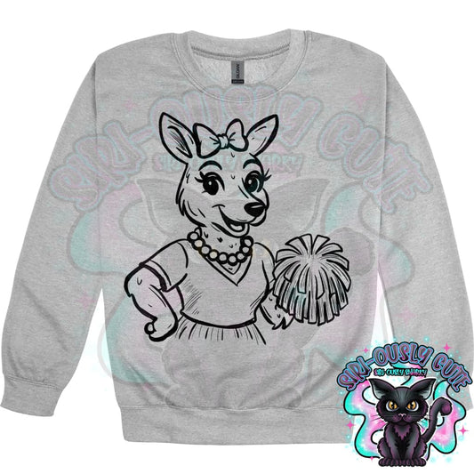 Vintage Cheer Mascots Kangaroo Mascot