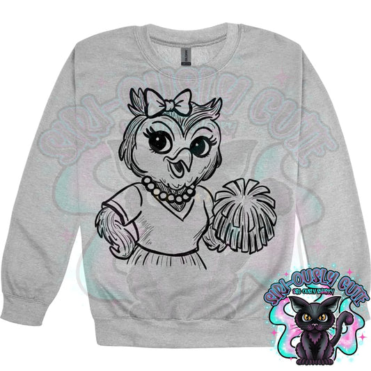 Vintage Cheer Mascots Owl Mascot