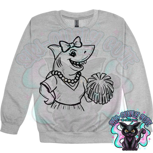 Vintage Cheer Mascots Shark Mascot