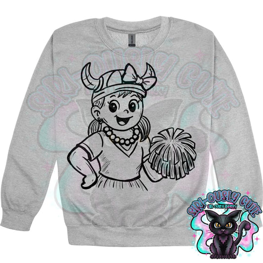Vintage Cheer Mascots Viking Mascot