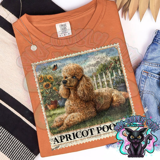 Vintage Stamp - Apricot Poodle Clothing