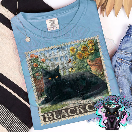 Vintage Stamp - Black Cat Clothing