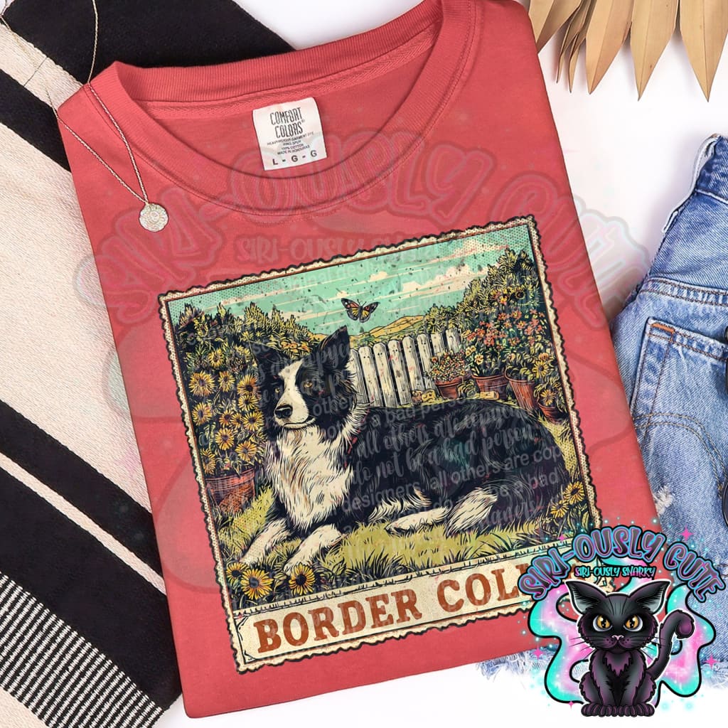 Vintage Stamp - Border Collie Clothing