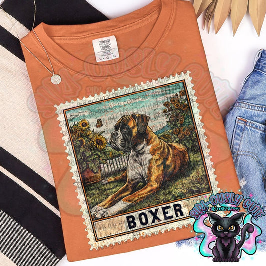 Vintage Stamp - Boxer Clothing