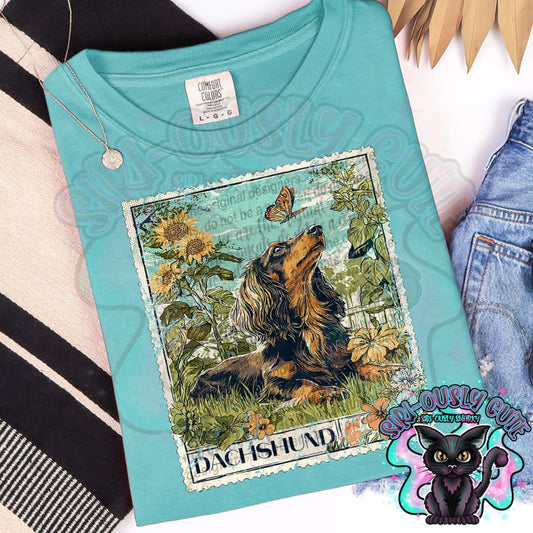 Vintage Stamp - Dachshund Clothing