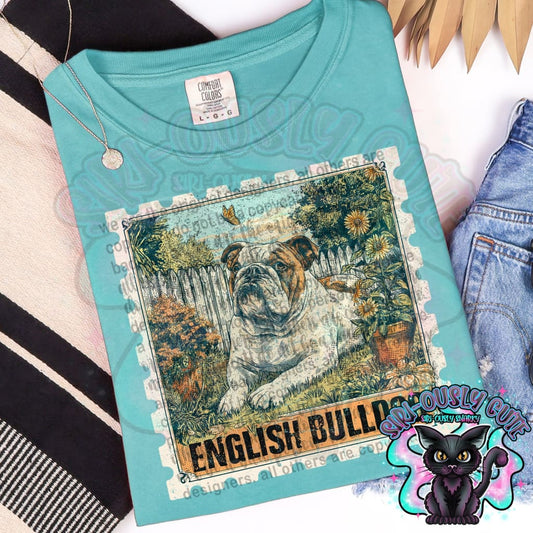 Vintage Stamp - English Bulldog Clothing