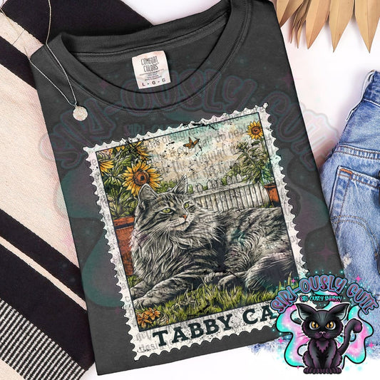 Vintage Stamp - Tabby Cat Clothing